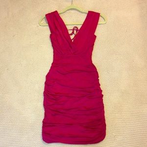 Bebe Dark Pink Dress S NWOT